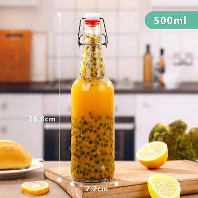 500ML卡扣玻璃瓶定製